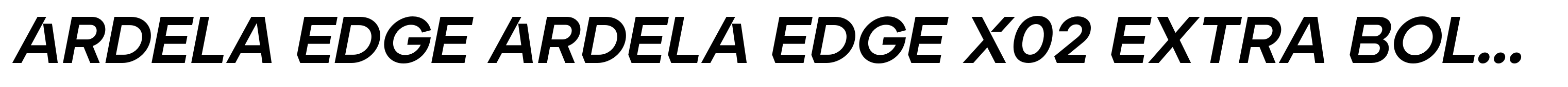 Ardela Edge ARDELA EDGE X02 Extra Bold Italic